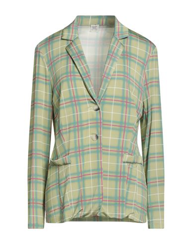 Cento X Cento Woman Blazer Light Green Size M Viscose, Elastane In Green