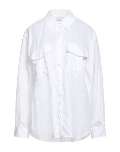 Aspesi Woman Shirt White Size 12 Linen In White