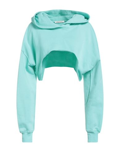 Hinnominate Woman Sweatshirt Light Green Size S Cotton, Elastane