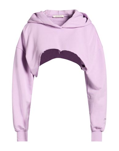 Hinnominate Woman Sweatshirt Lilac Size Xs Cotton, Elastane In Purple