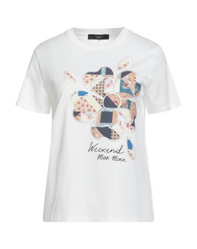 Weekend Max Mara Woman T-shirt White Size Xxl Cotton
