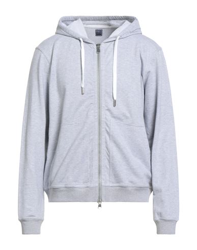 Fedeli Man Sweatshirt Light Grey Size L Cotton In Gray