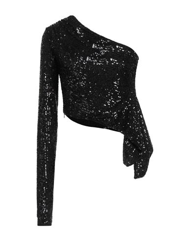 Pinko Woman Top Black Size S Polyester, Elastane