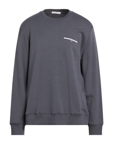 Ih Nom Uh Nit Man Sweatshirt Lead Size 3xl Cotton, Elastane In Gray