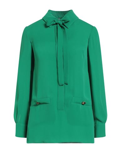 Valentino Garavani Woman Shirt Emerald Green Size 6 Silk In Green