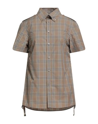 Burberry Woman Shirt Sand Size 10 Silk In Multi