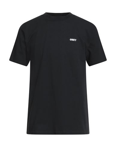 Obey Man T-shirt Black Size Xl Cotton