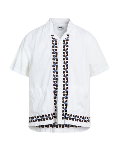 Obey Man Shirt White Size Xl Cotton