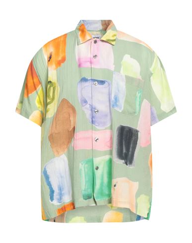 Obey Man Shirt Green Size Xl Cotton