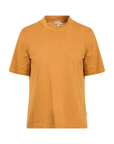 Crossley Woman T-shirt Camel Size M Cotton, Cashmere In Orange