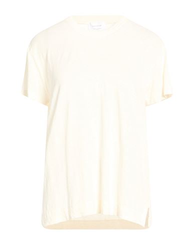 Daniele Fiesoli Collezione N_01 Woman T-shirt Ivory Size L Linen, Elastane In White