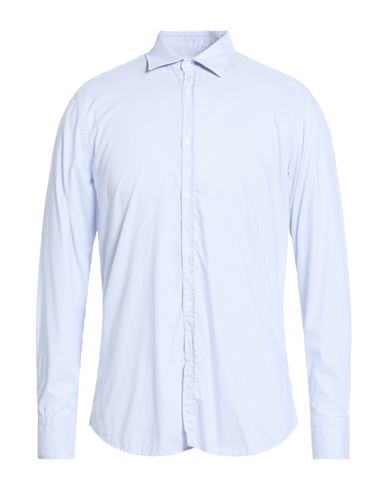 Aglini Man Shirt Sky Blue Size 17 ½ Cotton