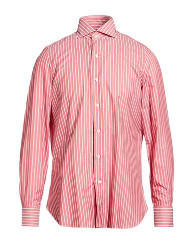 Finamore 1925 Man Shirt Brick Size 15 ¾ Cotton In Red