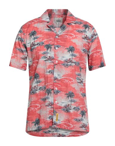 B.d.baggies B. D.baggies Man Shirt Coral Size M Cotton In Red