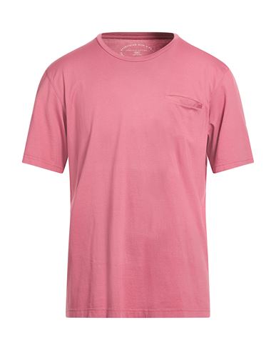 Fedeli Man T-shirt Mauve Size 40 Cotton In Pink