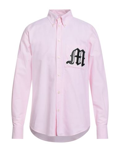 Msgm Man Shirt Pink Size 15 ¾ Cotton