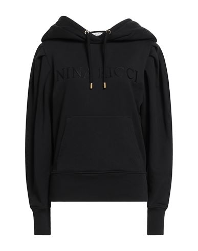 Nina Ricci Woman Sweatshirt Black Size M Cotton