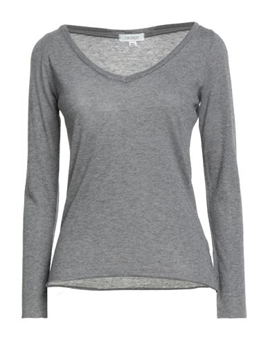 Crossley Woman Sweater Grey Size S Cotton, Cashmere In Gray