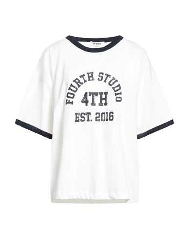 4th & Reckless Woman T-shirt White Size L Cotton