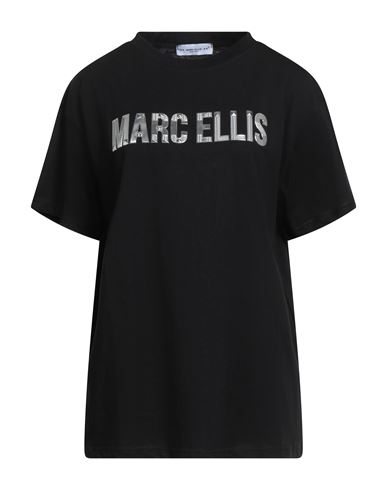 Marc Ellis Woman T-shirt Black Size L Cotton