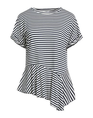 B.yu B. Yu Woman T-shirt Midnight Blue Size L Viscose, Elastane