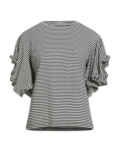 B.yu B. Yu Woman T-shirt Black Size M Cotton, Elastane