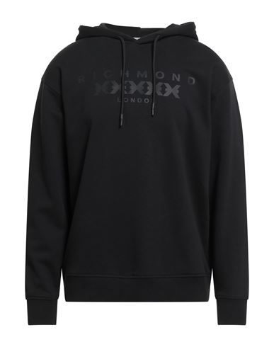 Richmond X Man Sweatshirt Black Size Xxl Cotton, Polyester