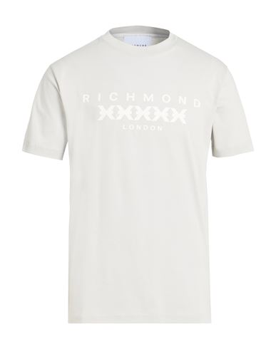 Richmond X Man T-shirt Grey Size Xxl Pima Cotton In Gray