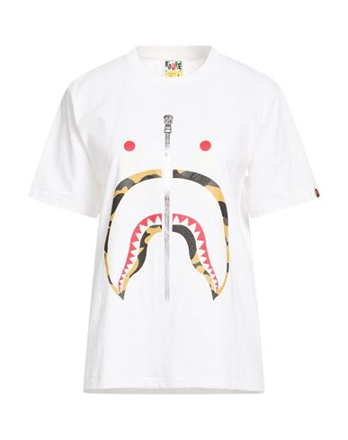 A Bathing Ape Woman T-shirt White Size M Cotton
