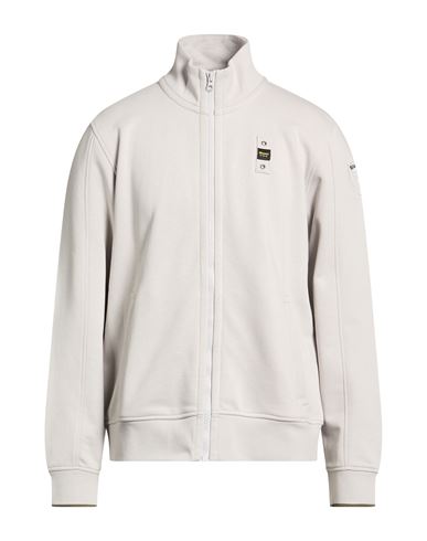 Blauer . Man Sweatshirt Light Grey Size Xl Cotton, Polyester In Gray