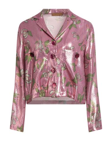 Siyu Woman Jacket Pink Size 6 Silk, Polyester