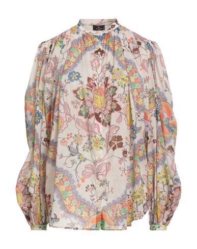 Etro Woman Shirt Ivory Size 6 Cotton In Multi