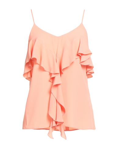 Grifoni Woman Top Salmon Pink Size 10 Acetate, Silk In Orange