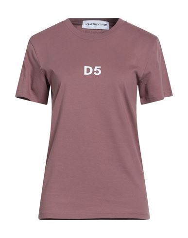Department Five Department 5 Woman T-shirt Antique Rose Size S Organic Cotton In Pink