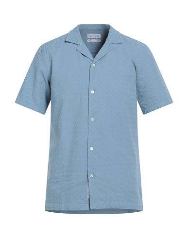 Edmmond Studios Man Shirt Light Blue Size Xl Cotton