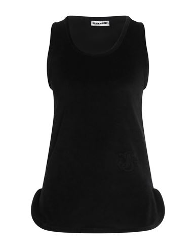 Jil Sander + Woman Tank Top Black Size L Cotton, Polyester