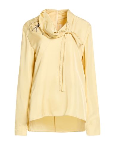 Jil Sander Woman Top Pastel Yellow Size 2 Viscose