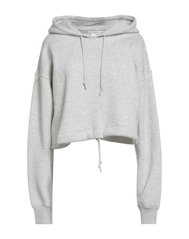 Good American Woman Sweatshirt Grey Size L Cotton, Polyester In Gray