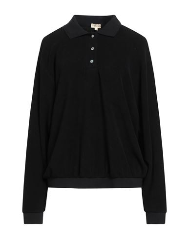 Donni . Woman Sweatshirt Black Size Xl Cotton In Brown