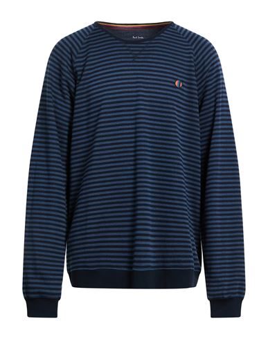 Paul Smith Man Sweatshirt Navy Size S Cotton, Modal In Blue