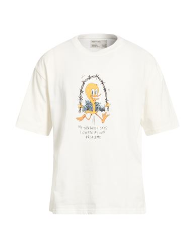 Domrebel Man T-shirt White Size L Cotton In White