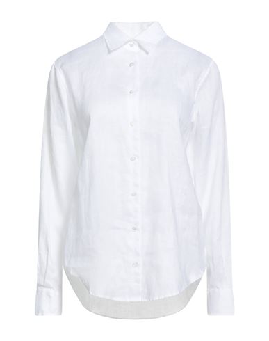 Xacus Woman Shirt White Size 10 Linen In White