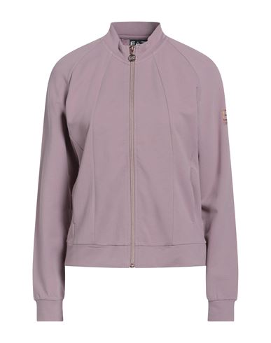 Ea7 Woman Sweatshirt Antique Rose Size Xs Cotton, Elastane In Purple