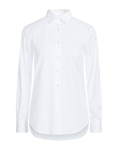 Xacus Woman Shirt White Size 12 Cotton, Elastane In White