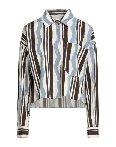 Weekend Max Mara Woman Shirt Dark Brown Size 16 Cotton