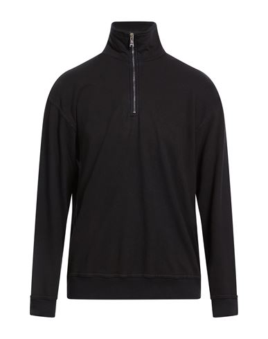 Crossley Man Sweatshirt Black Size Xl Cotton, Cashmere