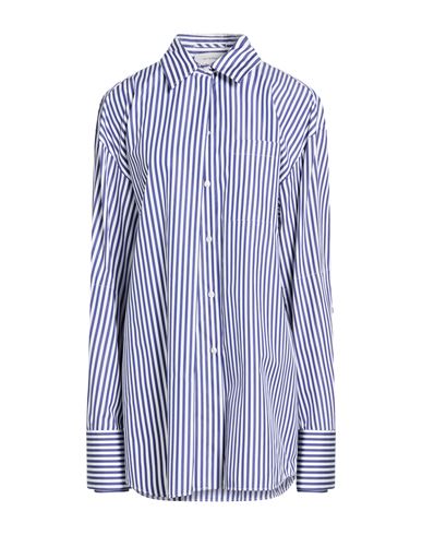 Sportmax Woman Shirt Blue Size 10 Cotton