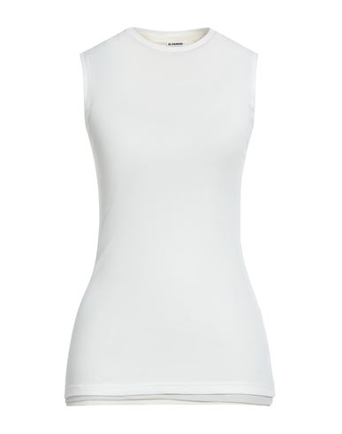 Jil Sander + Woman Tank Top White Size S Cotton