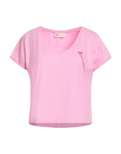 Bsb Jeans Woman T-shirt Pink Size L Cotton In Multi