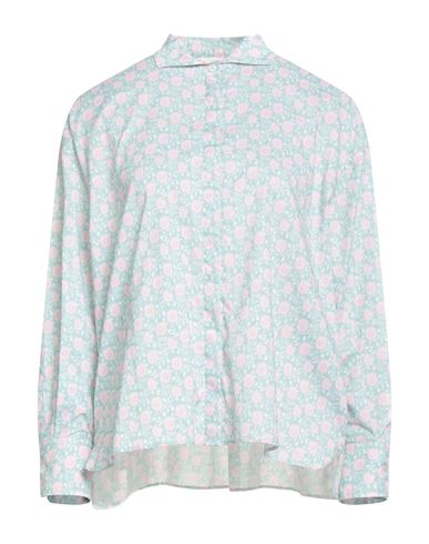 Fedeli Woman Shirt Light Green Size 6 Cotton, Elastane In Multi